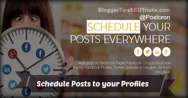 how to schedule facebook posts to profile